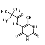 CAS 登录号：675841-23-3， 2,2-二甲基-N-(6-甲基-2,4-二氧代-1,2,3,4-四氢-5-嘧啶基)丙酰胺