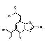 CAS 登录号：67637-72-3， 7-(羧甲基)-2-甲基-4-氧代-4,7-二氢噻吩并[2,3-b]吡啶-5-羧酸