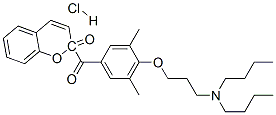 CAS#: 67652-33-9, 2-[4-[3-(Dibutylamino)Propoxy]-3,5-Dimethylbenzoyl]-2-Benzopyrone Hydrochloride