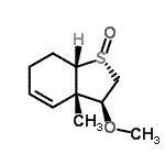CAS 登录号:676608-25-6, (1R,3S,3aS,7aS)-3-甲氧基-3a-甲基-2,3,3a,6,7,7a-六氢-1-苯并噻吩1-氧化物