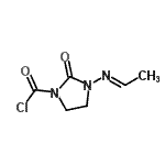 CAS 登录号：67692-81-3， 3-[(E)-乙亚基氨基]-2-氧代-1-咪唑烷羰基氯化物