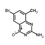 CAS 登录号：677297-87-9， 7-溴-5-甲基-1-氧代-1,2,4-苯并三嗪-1-鎓-3-胺