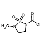 CAS 登录号：67741-66-6， 5-甲基-1,2,5-噻二唑烷-2-甲酰氯1,1-二氧化物