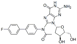 CAS 登录号:67764-18-5, 8-(乙酰基(4'-氟(1,1'-联苯)-4-基)氨基)-2'-脱氧-鸟苷