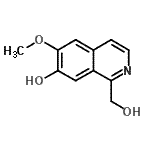 CAS 登录号：677725-58-5， 1-(羟基甲基)-6-甲氧基-7-异喹啉醇