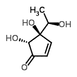 CAS 登录号：677751-78-9， (4R,5R)-4,5-二羟基-4-[(1R)-1-羟基乙基]-2-环戊烯-1-酮