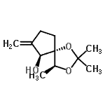 CAS 登录号：677752-05-5， (4S,5S,6S)-2,2,4-三甲基-7-亚甲基-1,3-二氧杂螺[4.4]壬烷-6-醇