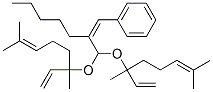 CAS 登录号：67785-71-1， [2-[二[(1,5-二甲基-1-乙烯基-4-己烯基)氧基]甲基]-1-庚烯基]苯
