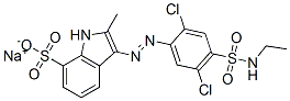 CAS 登录号：67786-20-3， 3-[[2,5-二氯-4-[(乙基氨基)磺酰基]苯基]偶氮]-2-甲基-1H-吲哚-7-磺酸钠盐