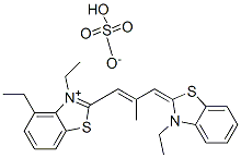 CAS 登录号：67800-91-3， 3-乙基-2-[3-(3-乙基-3H-苯并噻唑-2-亚基)-2-甲基丙-1-烯基]苯并噻唑鎓硫酸乙酯盐