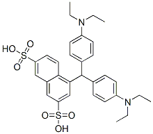CAS 登录号：67828-32-4， 4-[二[4-(二乙基氨基)苯基]甲基]萘-2,7-二磺酸