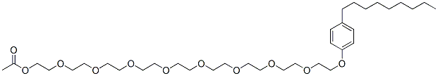 CAS 登录号:67845-40-3, 26-(4-壬基苯氧基)-3,6,9,12,15,18,21,24-八氧杂二十六烷-1-基乙酸酯