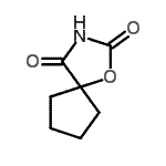 CAS 登录号：67852-27-1， 1-氧杂-3-氮杂螺[4.4]壬烷-2,4-二酮
