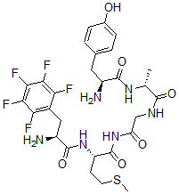 CAS 登录号:67875-58-5, L-酪氨酰-D-丙氨酰甘氨酰-2,3,4,5,6-五氟-L-苯丙氨酰-L-蛋氨酰胺