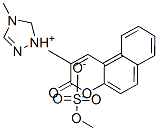 CAS 登录号：67883-54-9， 4-甲基-1-(3-氧代-3H-萘并[2,1-b]吡喃-2-基)-1H-1,2,4-三唑鎓硫酸甲酯盐