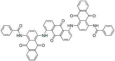 CAS 登录号：67892-98-2， N,N'-[(9,10-二氢-9,10-二氧代蒽-1,5-二基)二[亚氨基(9,10-二氢-9,10-二氧代蒽-1,4-二基)]]二苯甲酰胺