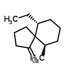 CAS 登录号：678981-02-7， (6R,10R)-6-乙基-10-甲基螺[4.5]癸烷-1-酮