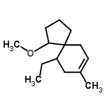 CAS 登录号：678981-43-6， 10-乙基-1-甲氧基-8-甲基螺[4.5]癸-7-烯