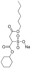 CAS 登录号：67953-24-6， 2-(钠氧磺酰基)丁二酸 1-己基 4-环己基酯