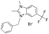 CAS 登录号:67990-33-4, 1,2-二甲基-3-(苄基)-5-(三氟甲基)-1H-苯并咪唑鎓溴化物