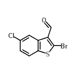CAS 登录号：680212-97-9， 2-溴-5-氯-1-苯并噻吩-3-甲醛
