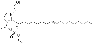 CAS 登录号:68039-12-3, 1-(2-羟基乙基)-2-(8-十七碳烯基)-3-乙基咪唑啉鎓硫酸乙酯盐