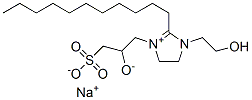 CAS#: 68039-23-6, 4,5-Dihydro-1-(2-Hydroxyethyl)-3-(2-Hydroxy-3-Sulphonatopropyl)-2-Undecyl-1H-Imidazolium, Monosodium Salt
