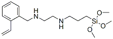 CAS#: 68092-72-8, N'-[3-(Trimethoxysilyl)Propyl]-N-[(Vinylphenyl)Methyl]Ethylenediamine