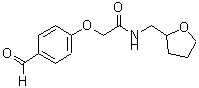 CAS 登录号：680992-22-7， 2-(4-甲酰基苯氧基)-N-(四氢-2-呋喃基甲基)乙酰胺