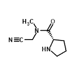 CAS 登录号：681282-62-2， N-(氰基甲基)-N-甲基-L-脯氨酰胺