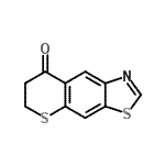 CAS 登录号：6813-46-3， 6,7-二氢-8H-苯并噻喃并[6,7-D][1,3]噻唑-8-酮