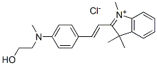 CAS 登录号：68140-79-4， 2-[2-[4-[(2-羟基乙基)甲基氨基]苯基]乙烯基]-1,3,3-三甲基-3H-吲哚鎓氯化物
