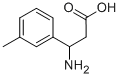 CAS 登录号：68208-17-3， 3-氨基-3-间甲苯基-丙酸