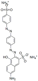 CAS 登录号：68227-38-3， 7-氨基-4-羟基-3-[[4-[(4-磺酸基苯基)偶氮]苯基]偶氮]萘-2-磺酸二铵