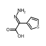 CAS 登录号：682322-44-7， (2E)-亚肼基(3-噻吩基)乙酸