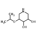CAS 登录号：682331-11-9， 5-异丙氧基-3,4-哌啶二醇