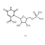 CAS#: 68244-58-6, 2,6-Dioxo-3-(5-O-phosphonopentofuranosyl)-1,2,3,6-tetrahydro-4-pyrimidinecarboxylic acid - sodium (1:1)