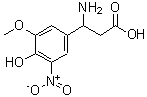 CAS#: 682804-45-1, 3-amino-3-(4-hydroxy-3-methoxy-5-nitro-phenyl)propanoic acid