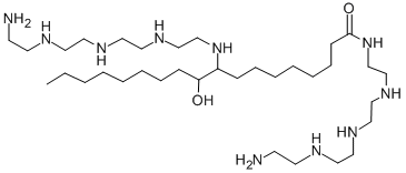 CAS 登录号：68298-14-6， 21-氨基-N-[2-[[2-[[2-[(2-氨基乙基)氨基]乙基]氨基]乙基]氨基]乙基]-9-(1-羟基壬基)-9,12,15,18-四氮杂二十一烷酰胺