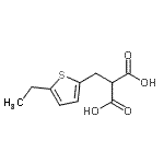 CAS 登录号：683215-52-3， [(5-乙基-2-噻吩基)甲基]丙二酸