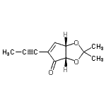 CAS 登录号：683276-33-7， (3aS,6aS)-2,2-二甲基-5-(1-丙炔-1-基)-3a,6a-二氢-4H-环戊二烯并[d][1,3]二氧杂环戊烯-4-酮