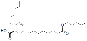 CAS 登录号:68330-69-8, 5(6)-羧基-4-己基-2-环己烯-1-辛酸戊酯