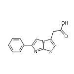 CAS 登录号：68347-91-1， (6-苯基咪唑并[2,1-b][1,3]噻唑-3-基)乙酸