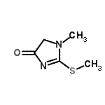 CAS 登录号：684203-11-0， 1-甲基-2-(甲硫基)-1,5-二氢-4H-咪唑-4-酮