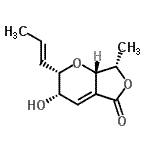 CAS 登录号：684237-03-4， (2S,3S,7S,7aS)-3-羟基-7-甲基-2-[(1E)-1-丙烯-1-基]-2,3,7,7a-四氢-5H-呋喃并[3,4-b]吡喃-5-酮