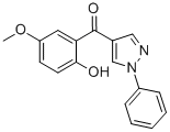 CAS#: 68430-94-4, (2-Hydroxy-5-Methoxy-Phenyl)-(1-Phenyl-1H-Pyrazol-4-Yl)-Methanone