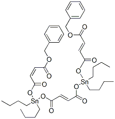 CAS 登录号：68460-06-0， (Z,,Z)-6,6,13,13-四丁基-4,8,11,15-四氧代-5,7,12,14-四氧杂-6,13-二锡杂十八碳-2,9,16-三烯二酸二苄酯