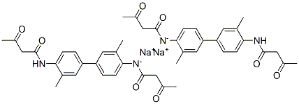 CAS 登录号：68540-94-3， N,N'-(3,3'-二甲基[1,1'-联苯]-4,4'-二基)二[3-氧代丁酰胺],二钠盐