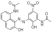 CAS#: 68540-99-8, N-[3-[[8-(Acetylamino)-2-Hydroxy-1-Naphthalenyl]Azo]-2-Hydroxy-5-Nitrophenyl]-Acetamide