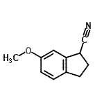 CAS 登录号：68549-22-4， 6-甲氧基-1-茚满甲腈